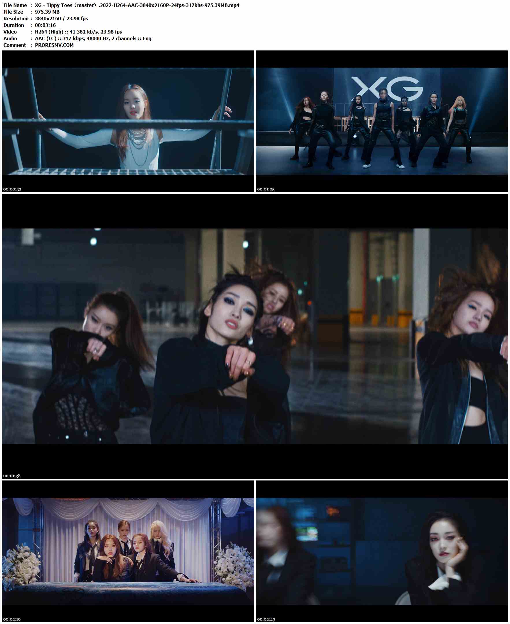 XG - Tippy Toes（master）.2022-H264-AAC-3840x2160P-24fps-317kbs-975.39MB官方MV_高清MV
